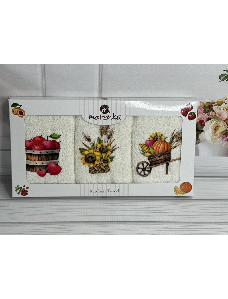 Merzuka aycicegi Махрові рушники 30х50см., 3шт.