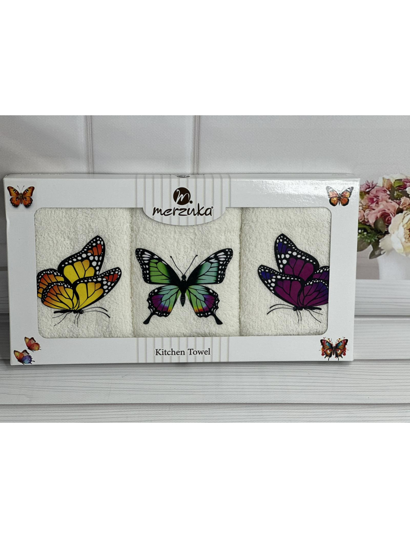 Merzuka butterfly Махрові рушники 30х50см., 3шт.
