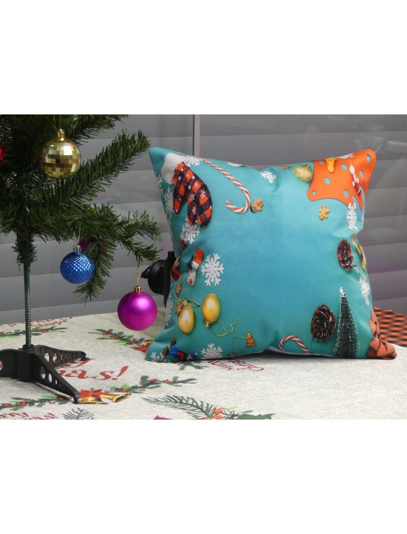 Новорічні наволочки 45х45см. Dijital принт. Туреччина.