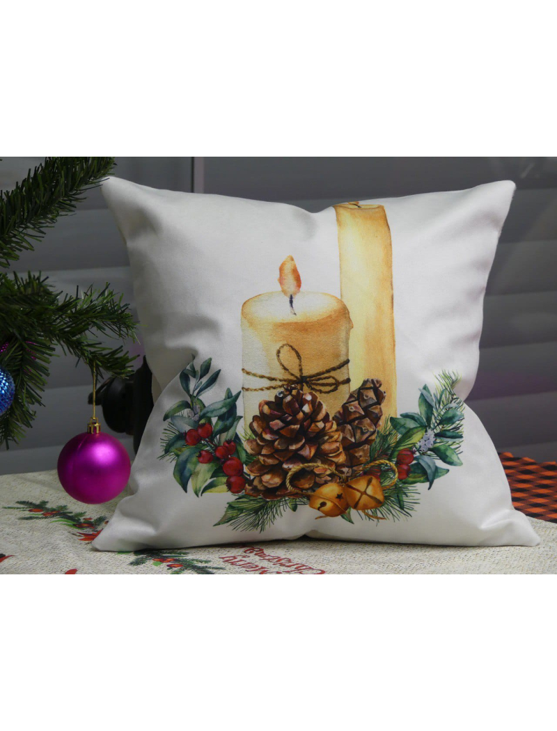 Новорічні наволочки 45х45см. Dijital принт. Туреччина.