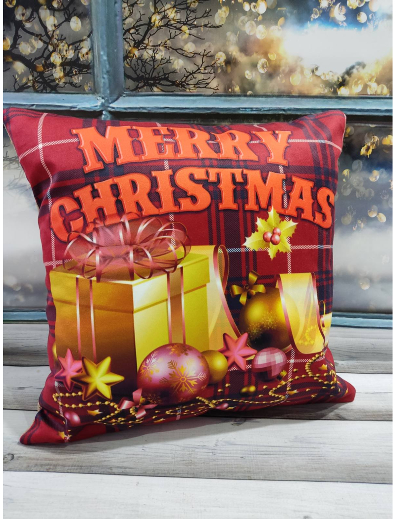 Новорічні наволочки 45х45см. Dijital принт. Туреччина.