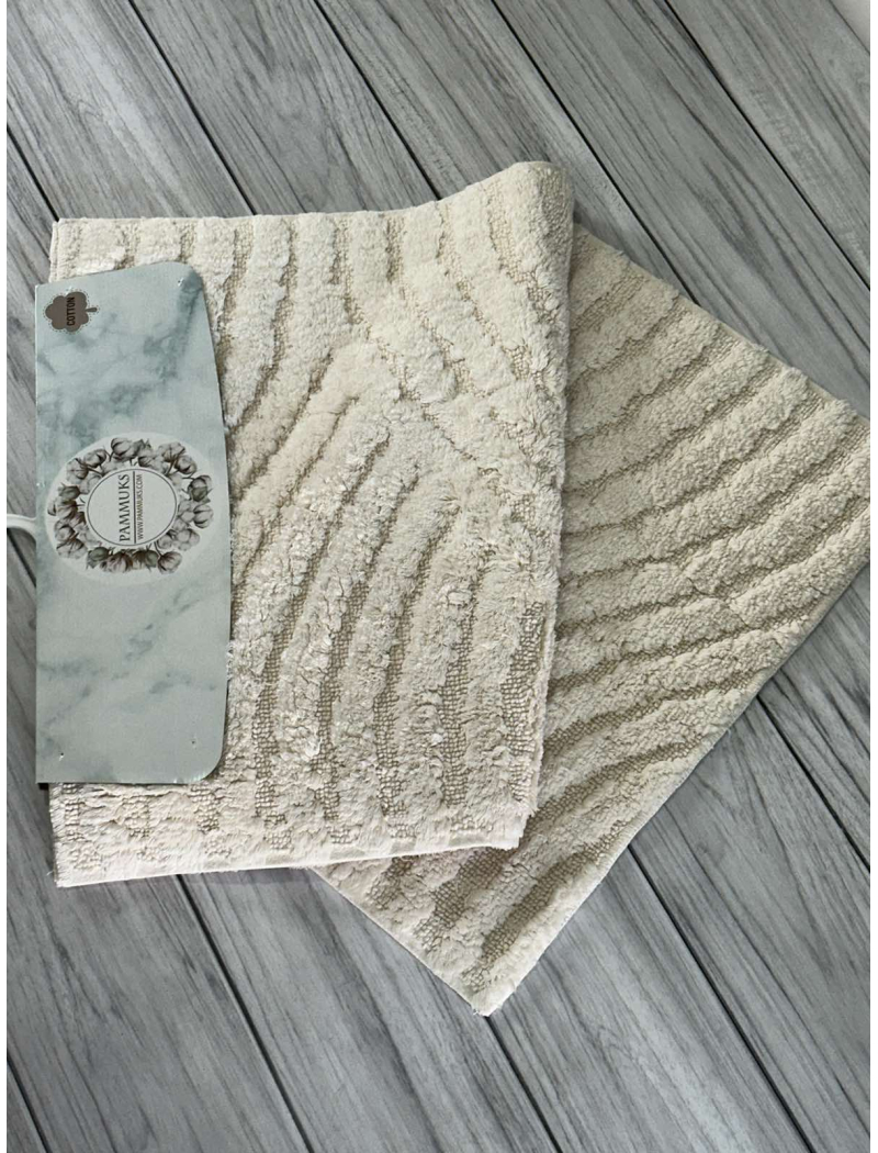 Valna krem. Килимки в ванну кімнату 2в1. Pammuks Collection Туреччина