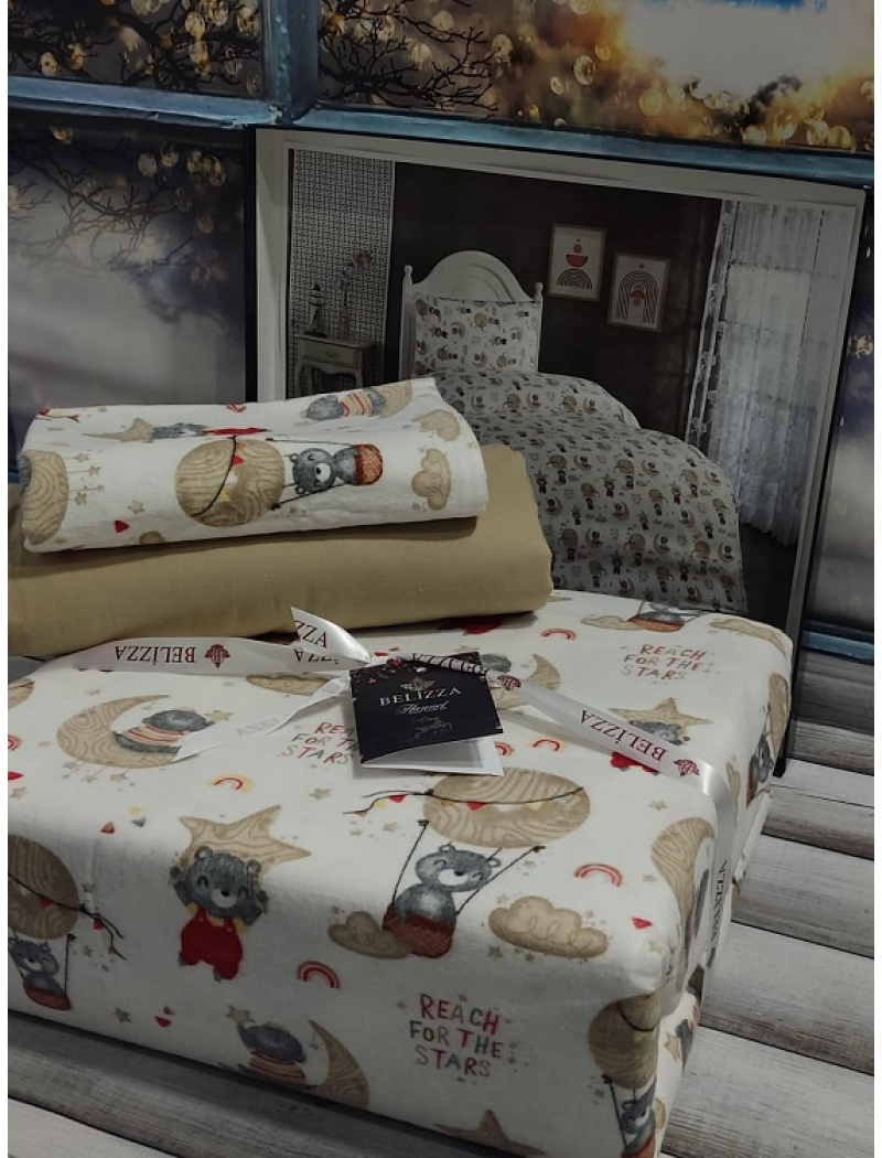 Loray фланелева постіль. Полуторний розмір. Belizza Туреччина.