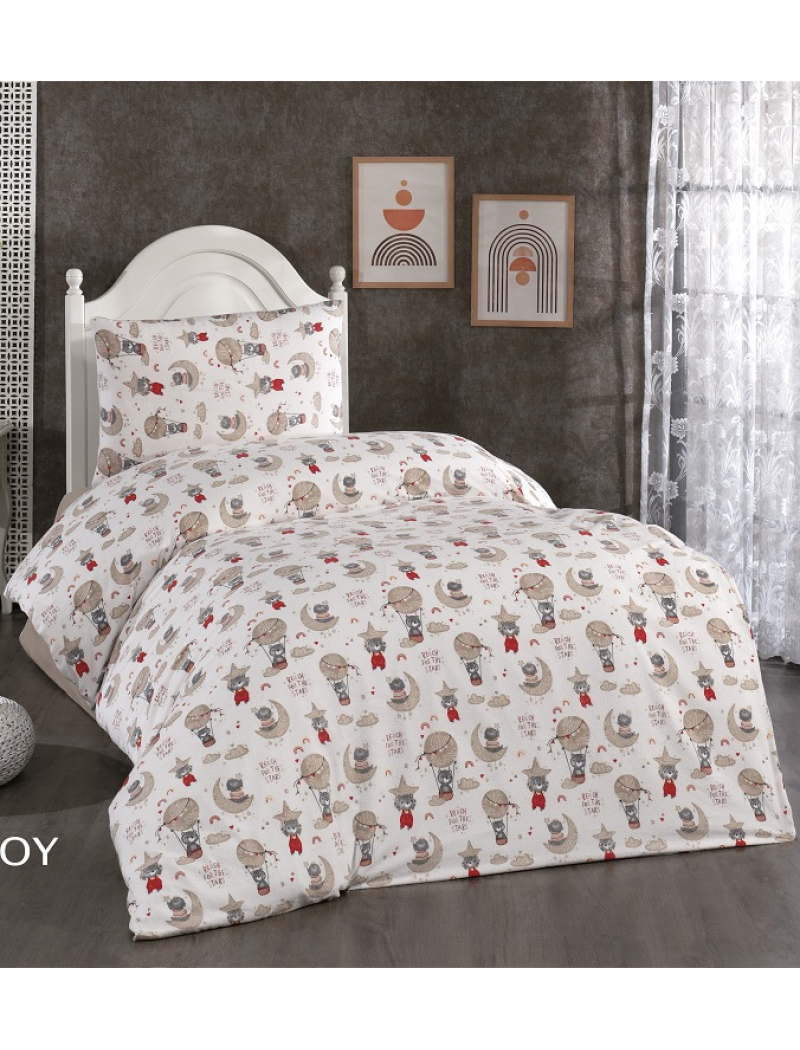 Loray фланелева постіль. Полуторний розмір. Belizza Туреччина.