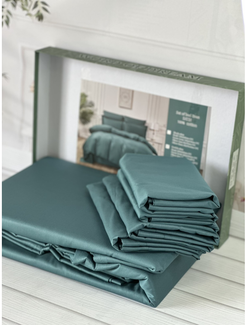 Skay сатинова постільна білизна євро розміру. Word of dream.