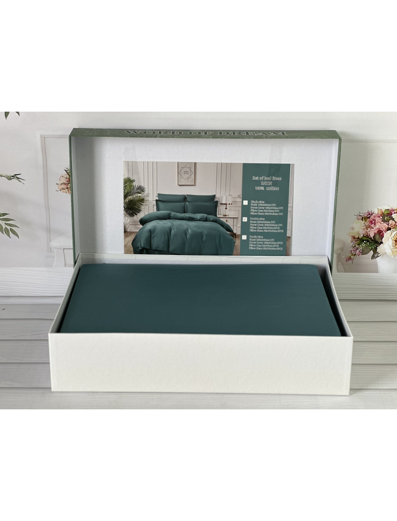 Skay сатинова постільна білизна євро розміру. Word of dream.