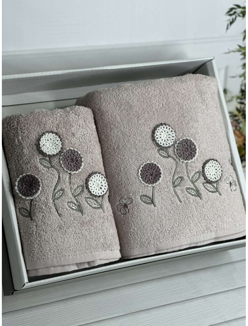 Piante ramaska gul 3D 2в1 бавовняні рушники.Туреччина.