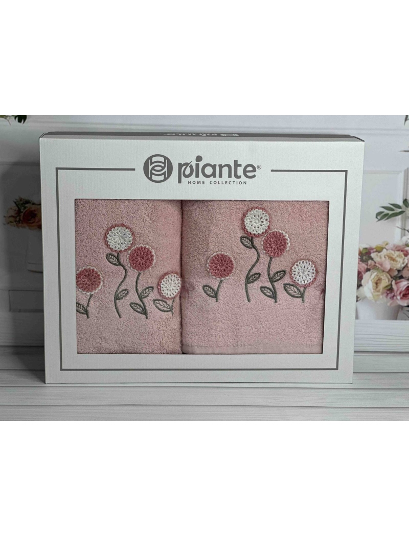 Piante ramaska pembe 3D 2в1 бавовняні рушники.Туреччина.