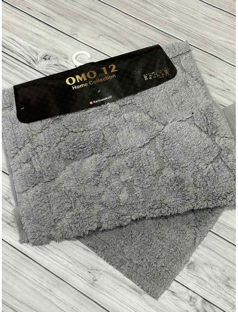 Tas gri. Килимки в ванну кімнату 2в1. Omo home Туреччина