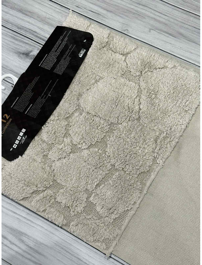 Tas bej. Килимки в ванну кімнату 2в1. Omo home Туреччина