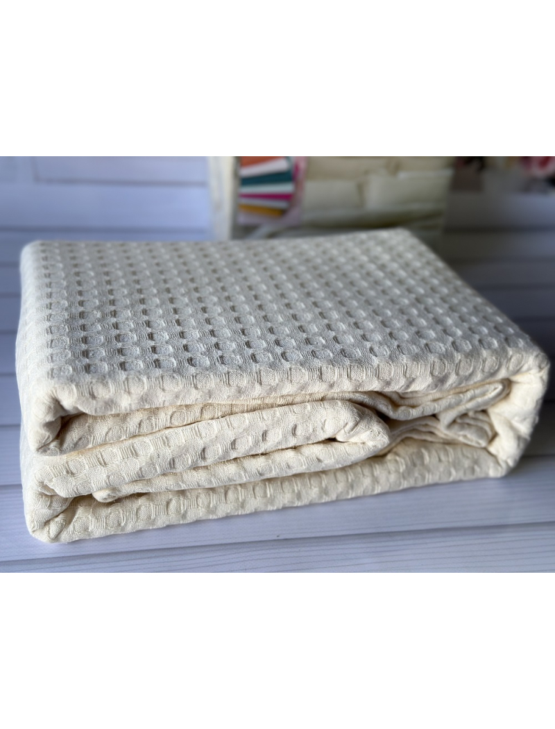 Вафельное пике 200х240см. Хлопок. By Ido Турция. 9251-2