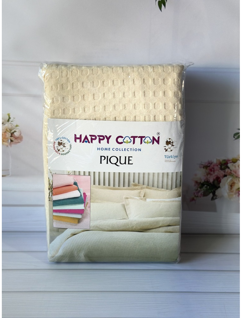 Вафельное пике 200х240см. Хлопок. By Ido Турция. 9251-2