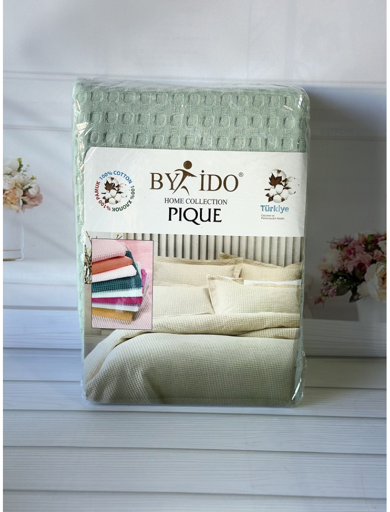 Вафельное пике 200х240см. Хлопок. By Ido Турция. 9251-4