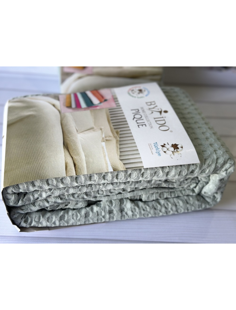 Вафельное пике 200х240см. Хлопок. By Ido Турция. 9251-4