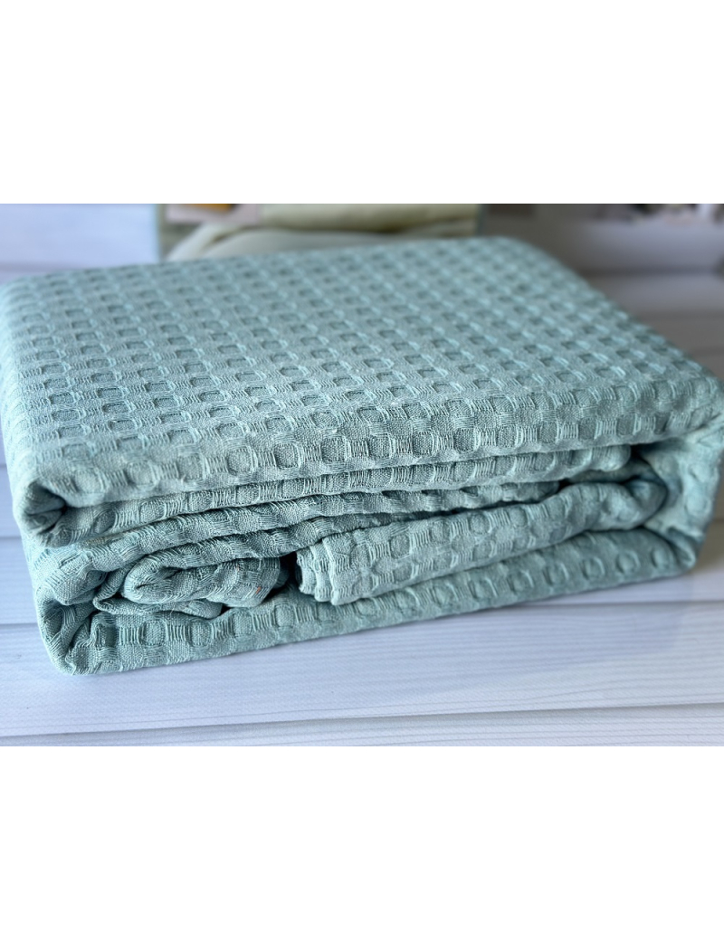 Вафельное пике 200х240см. Хлопок. By Ido Турция. 9251-6