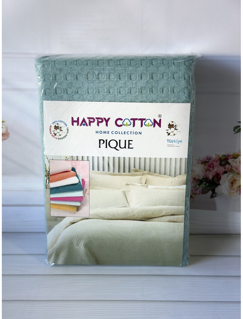 Вафельное пике 200х240см. Хлопок. By Ido Турция. 9251-6