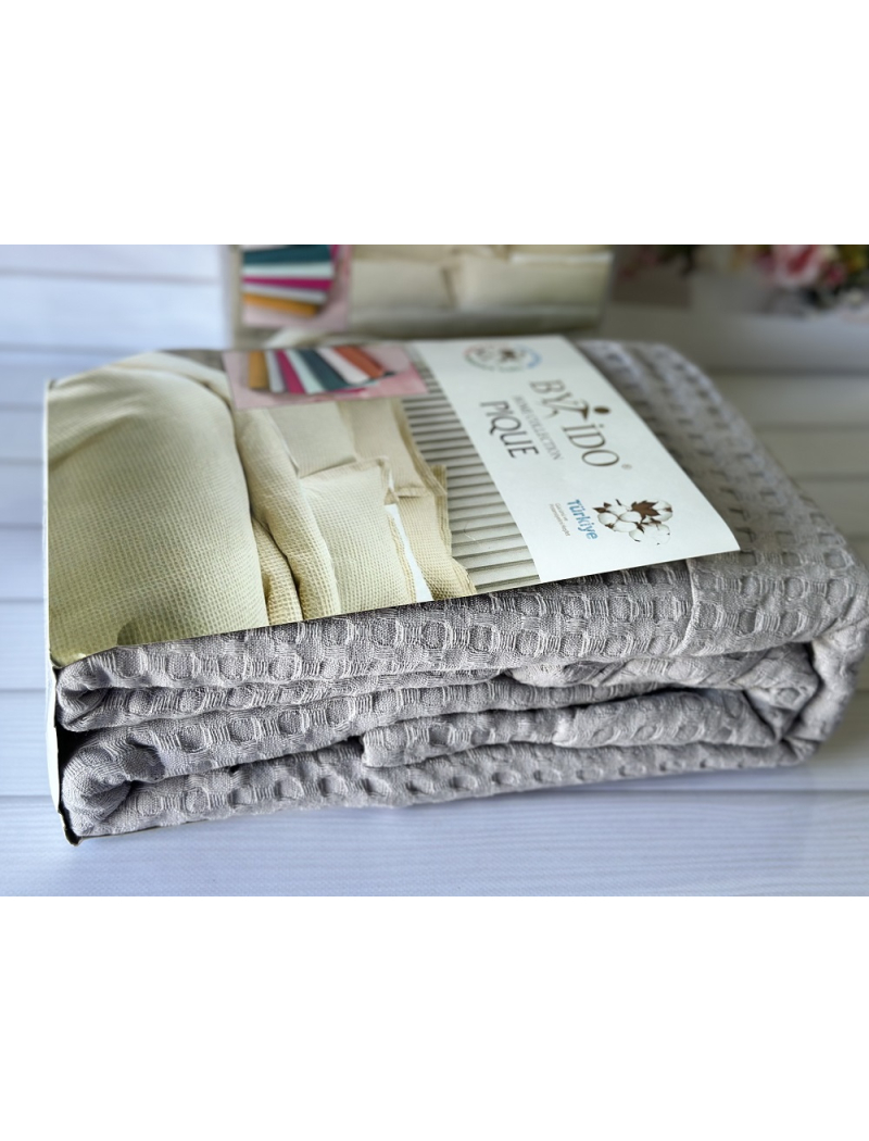 Вафельне піке 200х240см. Бавовна. By Ido Туреччина. 9251-8