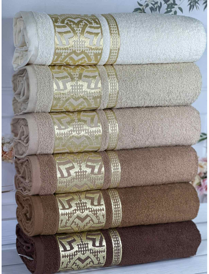 Osmanli Durul махрові рушники 70х140см., 6 шт/уп. Туреччина