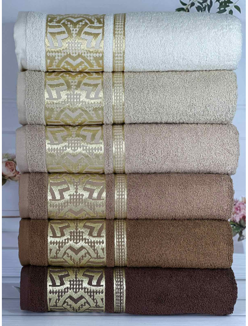 Osmanli Durul махрові рушники 70х140см., 6 шт/уп. Туреччина