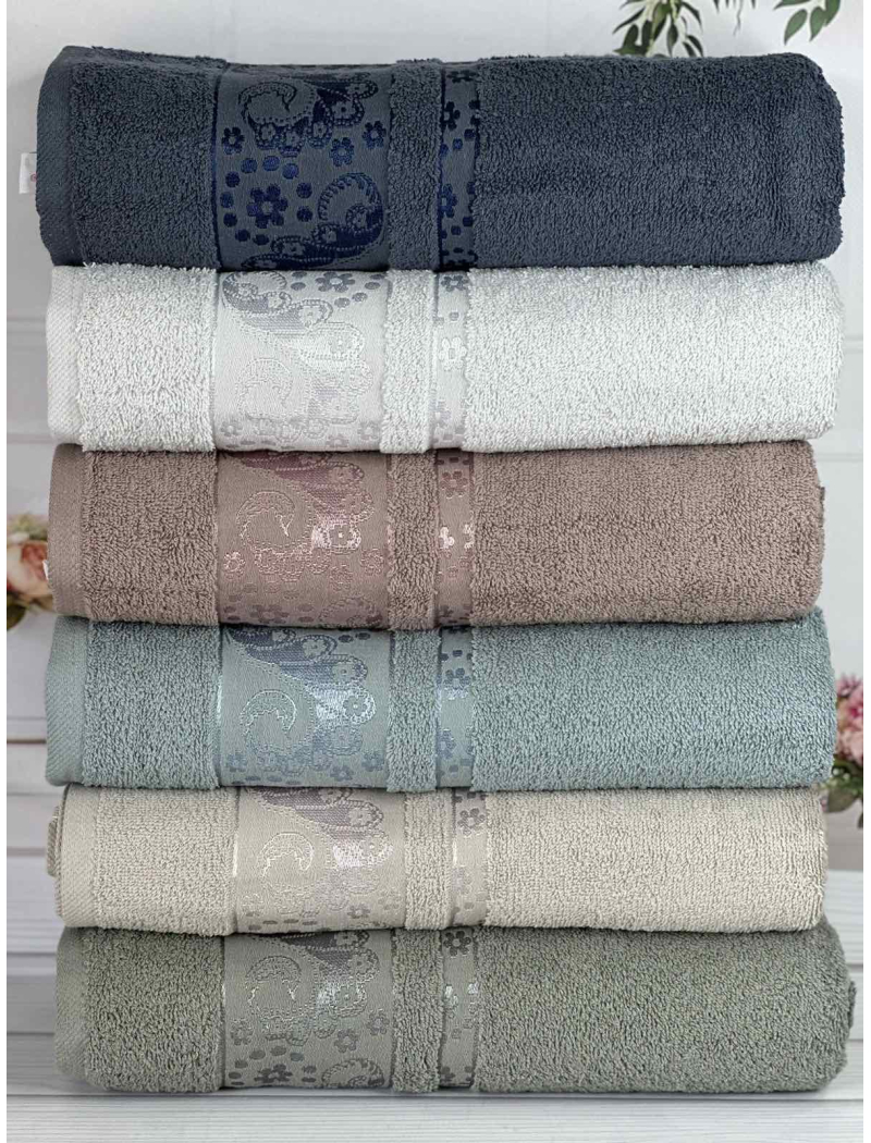 Sal Durul махрові рушники 70х140см., 6 шт/уп. Туреччина