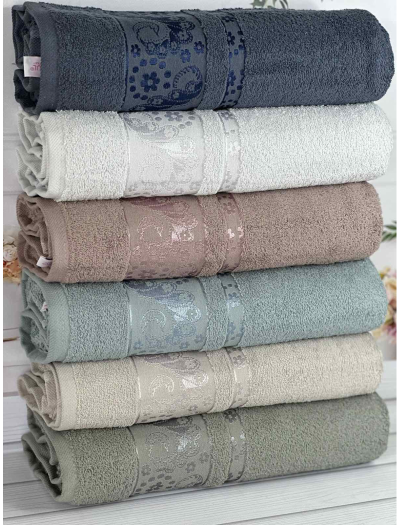 Sal Durul махрові рушники 70х140см., 6 шт/уп. Туреччина