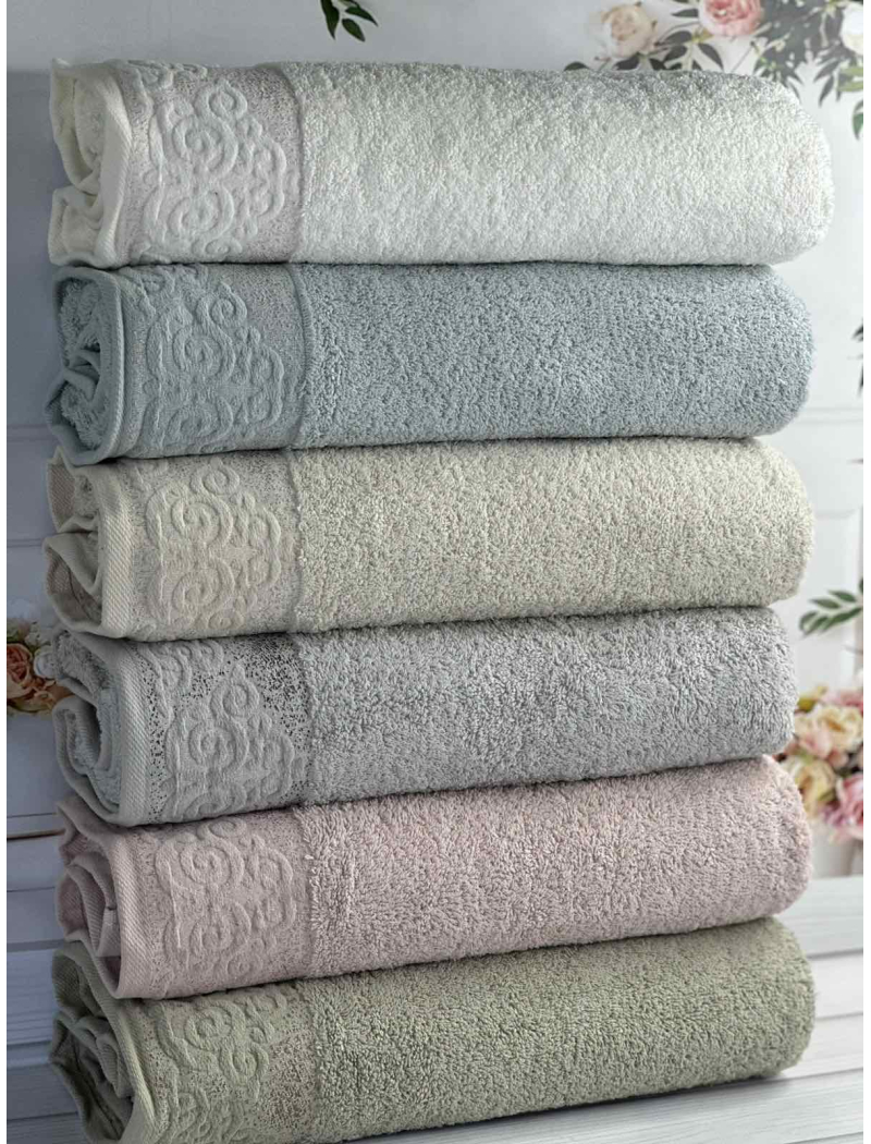 Vip cotton Sila махрові рушники 50х90см., 6 шт/уп. CestepeТуреччина.