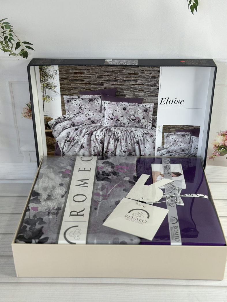 Eloise сатинова постільна білизна. Євро розмір. Romeo home Туреччина.