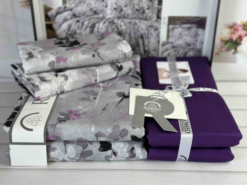 Eloise сатинова постільна білизна. Євро розмір. Romeo home Туреччина.