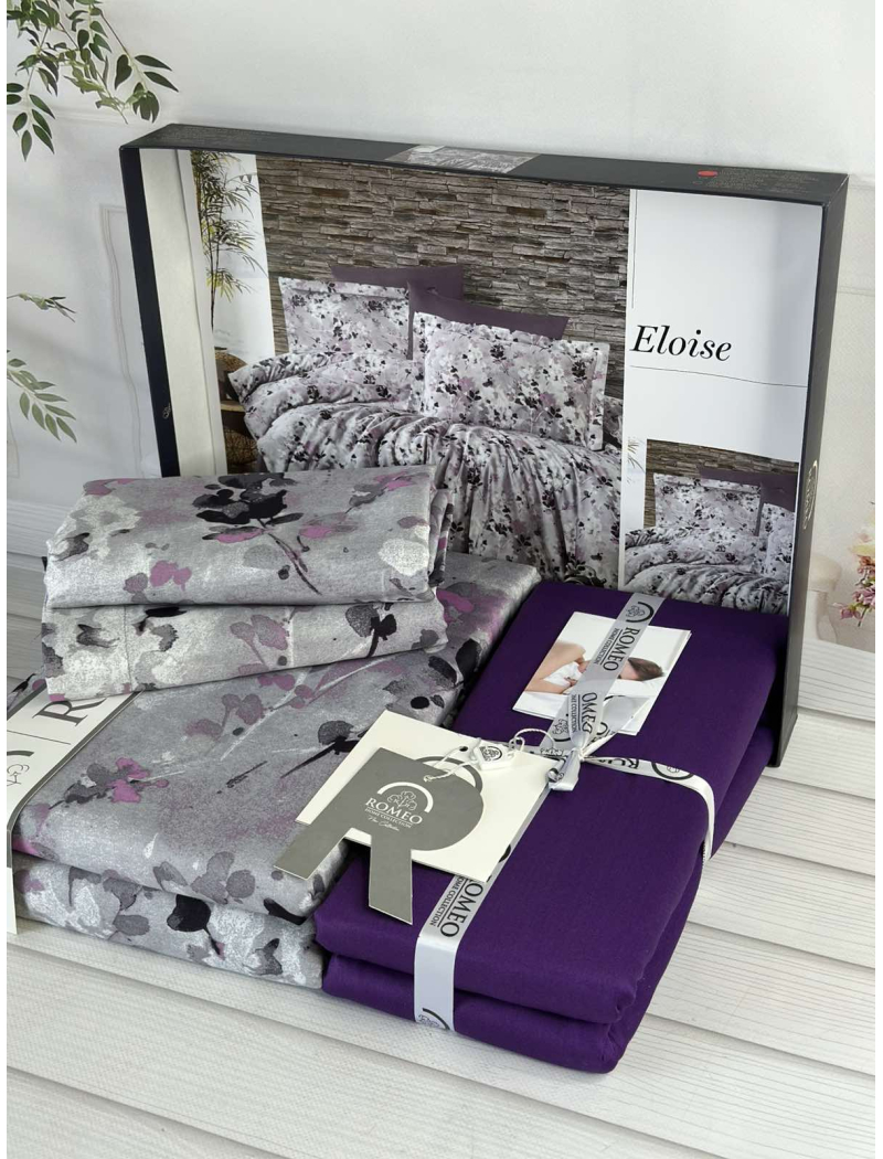 Eloise сатинова постільна білизна. Євро розмір. Romeo home Туреччина.