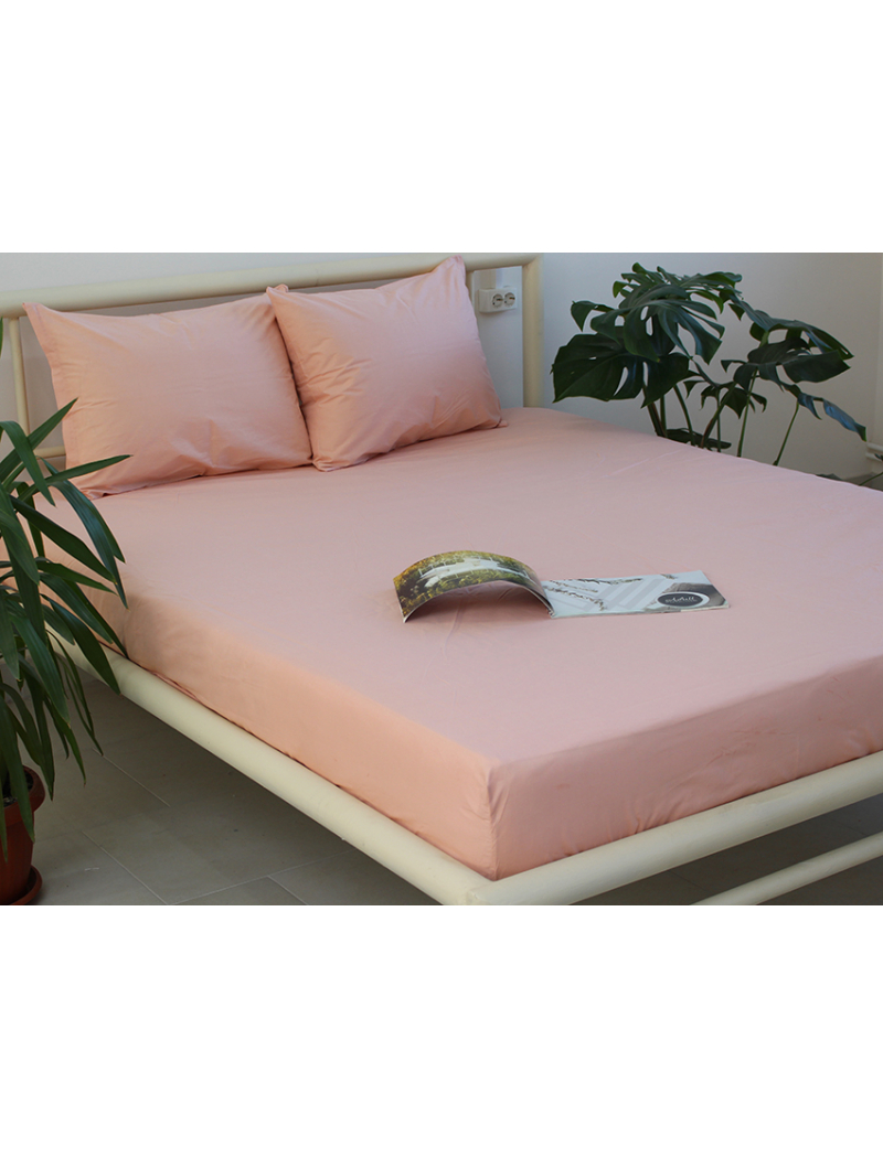 Простирадло на резинці + наволочки 160х200х20 Pale Blush