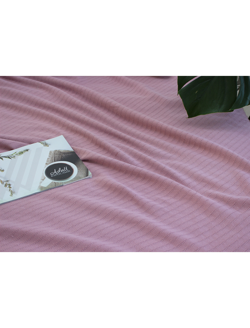 Простынь-покрывало пике 160х235 см. Полоса лиловая