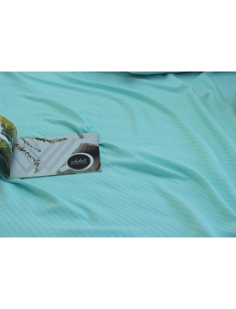 Простынь-покрывало пике 200х235 см. Полоса ментол