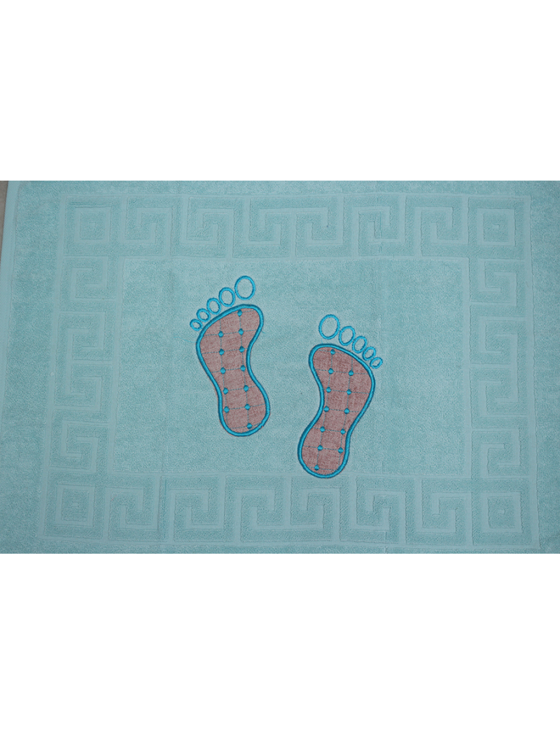 Полотенце махровое Ножки цвет: св. голубой (Турция)