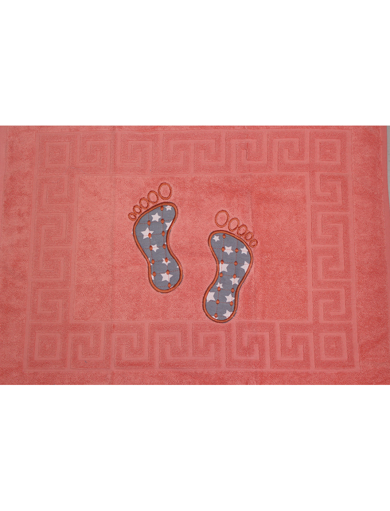 Полотенце махровое Ножки цвет: коралловый (Турция)