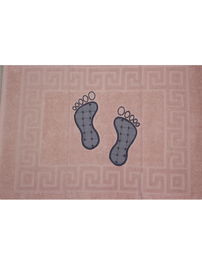 Полотенце махровое Ножки цвет: пудра (Турция)