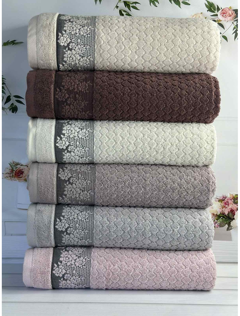 Kamelya рушники 50х90см., 6 шт/уп. Пеньє. Sikel Туреччина