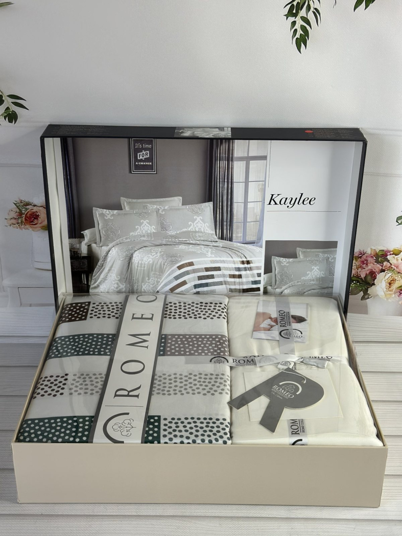 Kaylee сатинова постільна білизна. Євро розмір. Romeo home Туреччина.