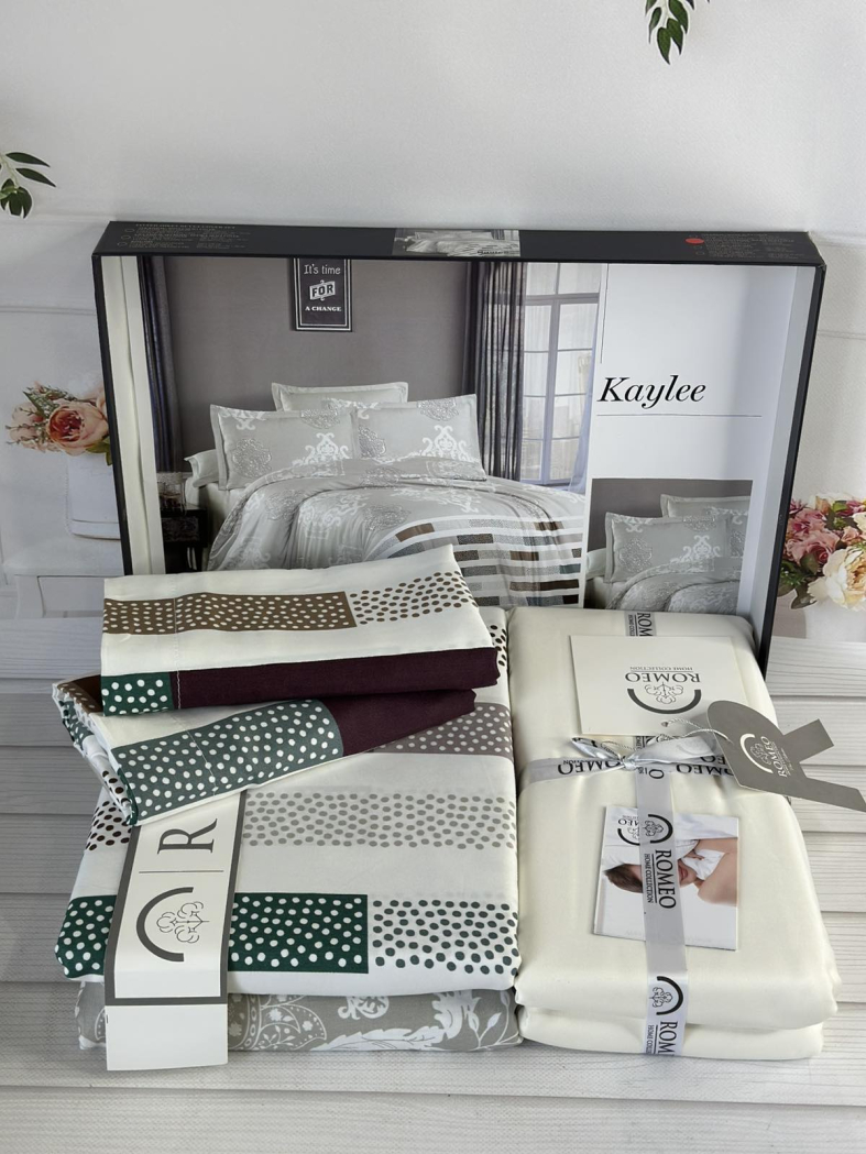 Kaylee сатинова постільна білизна. Євро розмір. Romeo home Туреччина.