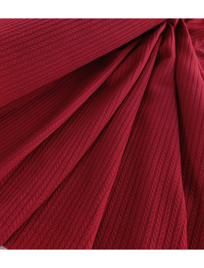 Простынь-покрывало пике 160х235 см. Косичка бордо