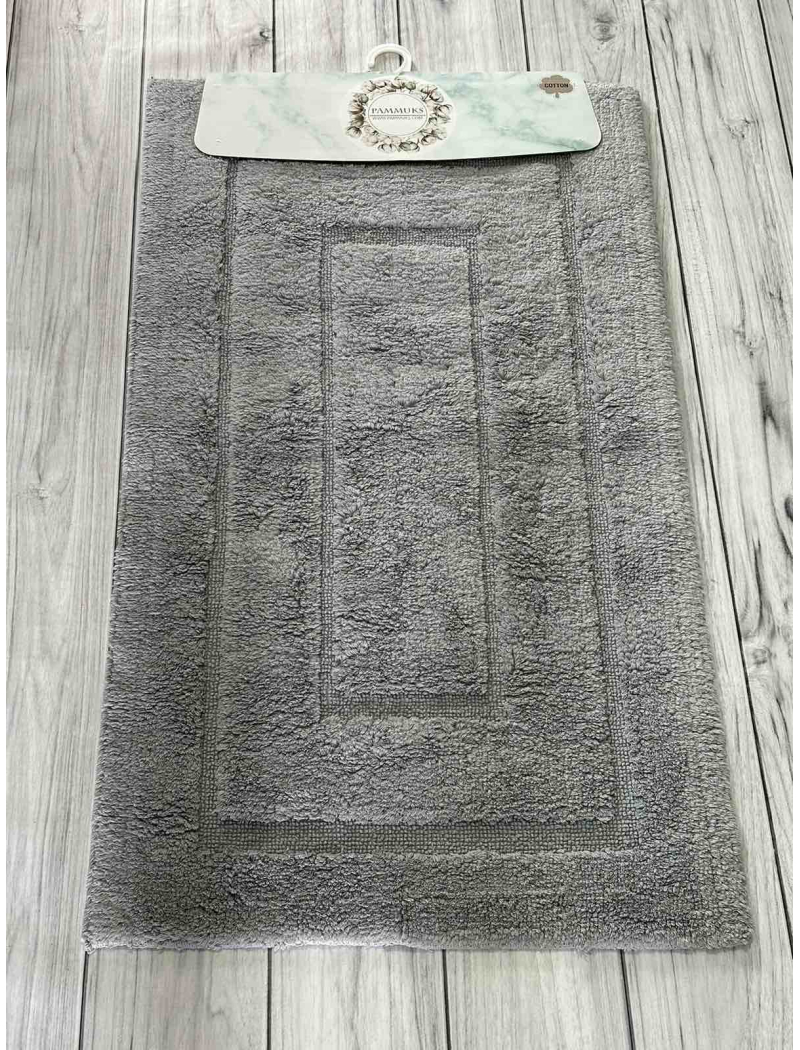 Kvadrat gri. Килимки в ванну кімнату 2в1. Pammuks Collection Туреччина