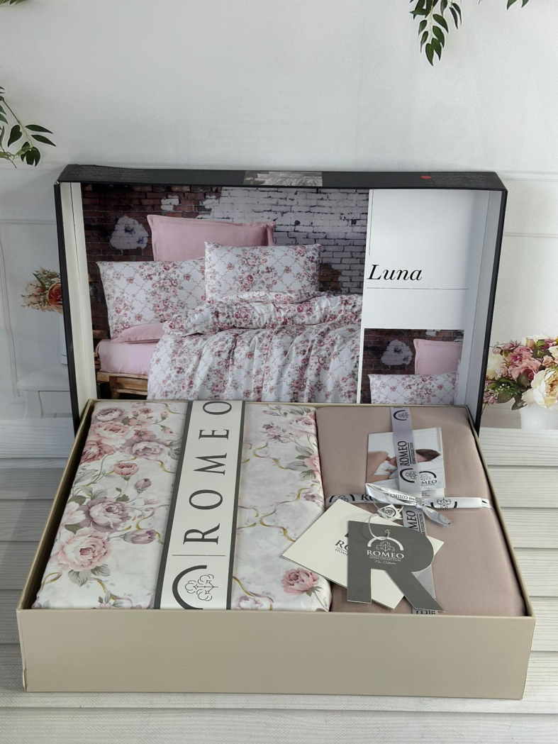 Luna сатинова постільна білизна. Євро розмір. Romeo home Туреччина.