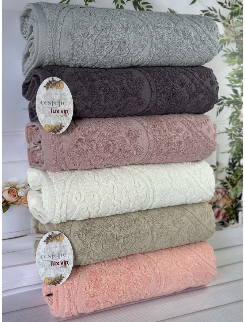 Lux cotton Baki махрові рушники 50х90см., 6 шт/уп. CestepeТуреччина.