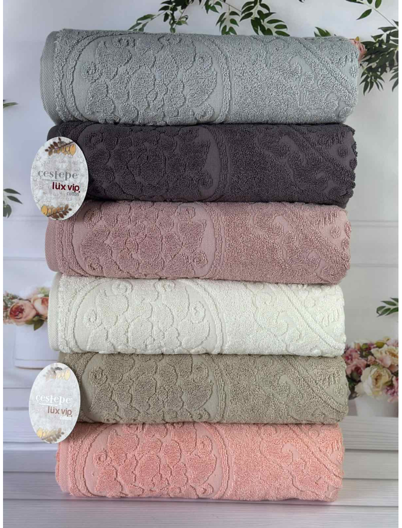 Lux cotton Baki махрові рушники 50х90см., 6 шт/уп. CestepeТуреччина.