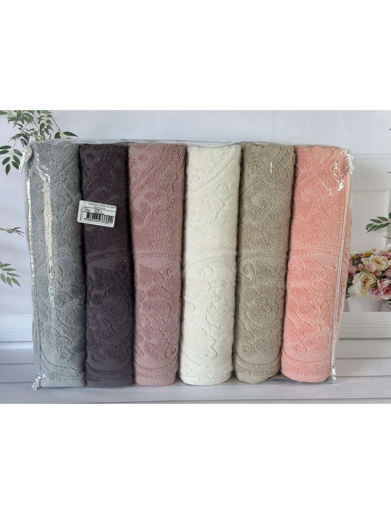Lux cotton Baki махрові рушники 50х90см., 6 шт/уп. CestepeТуреччина.