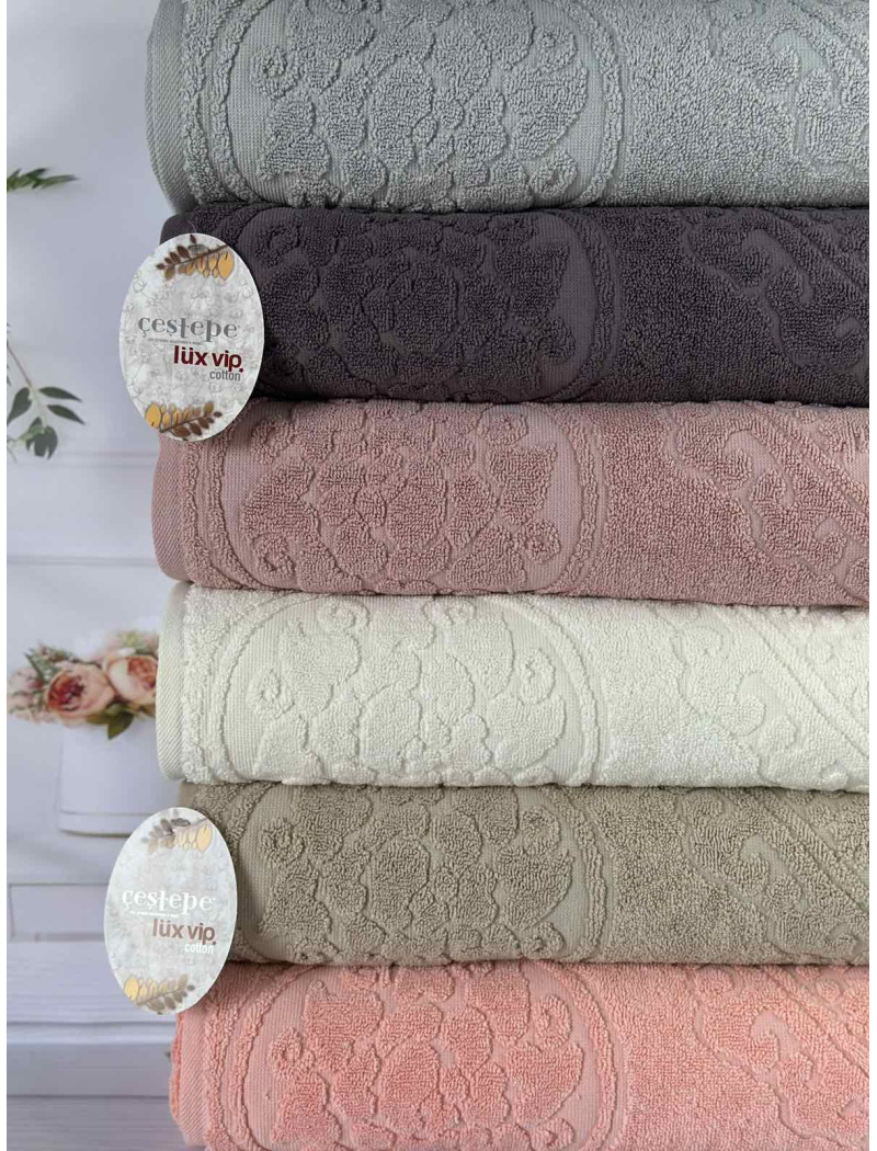Lux cotton Baki махрові рушники 70х140см., 6 шт/уп. CestepeТуреччина.