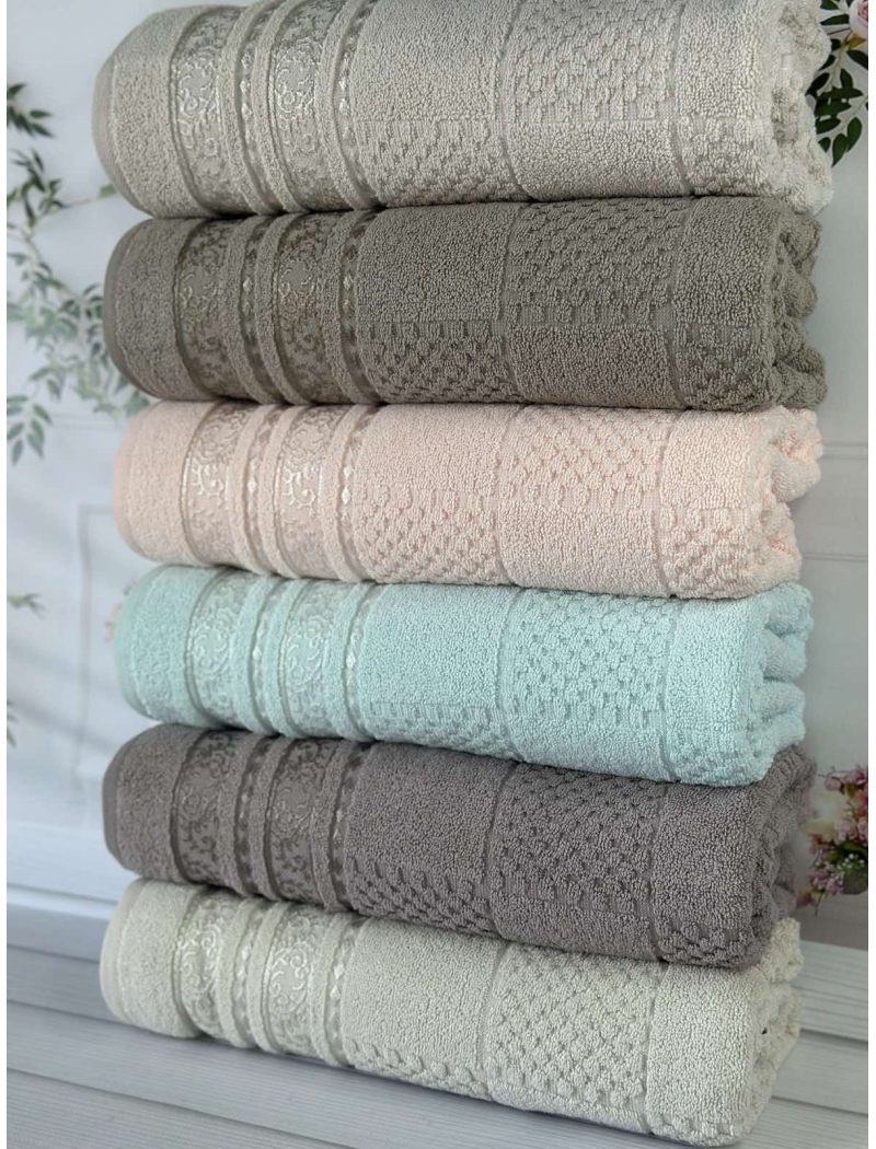 Lux cotton Senfoni махрові рушники 50х90см., 6 шт/уп. CestepeТуреччина.