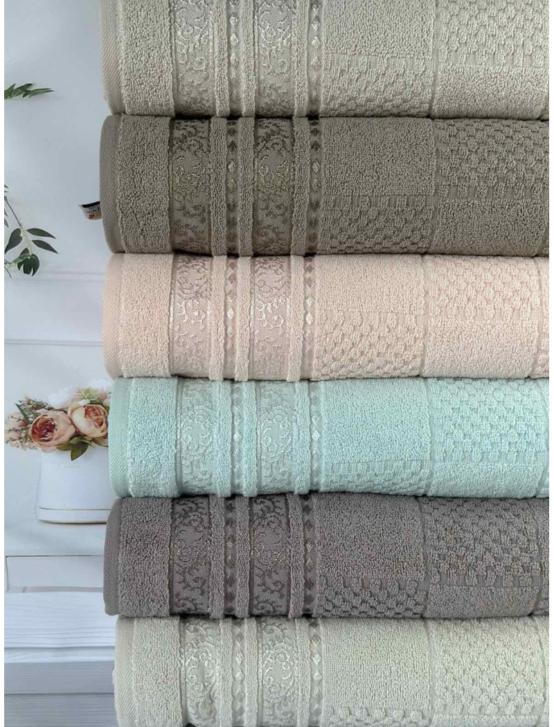 Lux cotton Senfoni махрові рушники 50х90см., 6 шт/уп. CestepeТуреччина.