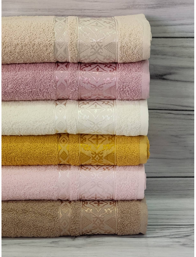 Mame 509 50х90см., 6 шт/уп. махрові рушники. Бавовна. Туреччина