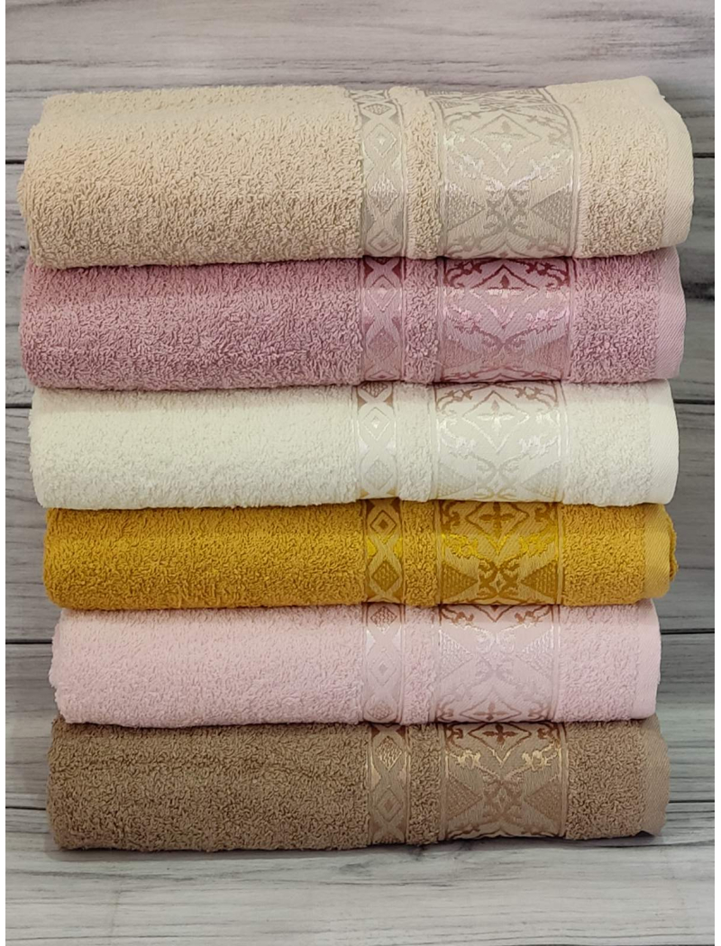 Mame 509 50х90см., 6 шт/уп. махрові рушники. Бавовна. Туреччина