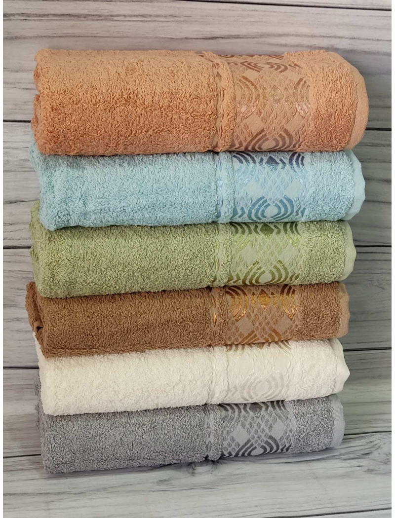 Mame 510 50х90см., 6 шт/уп. махрові рушники. Бавовна. Туреччина